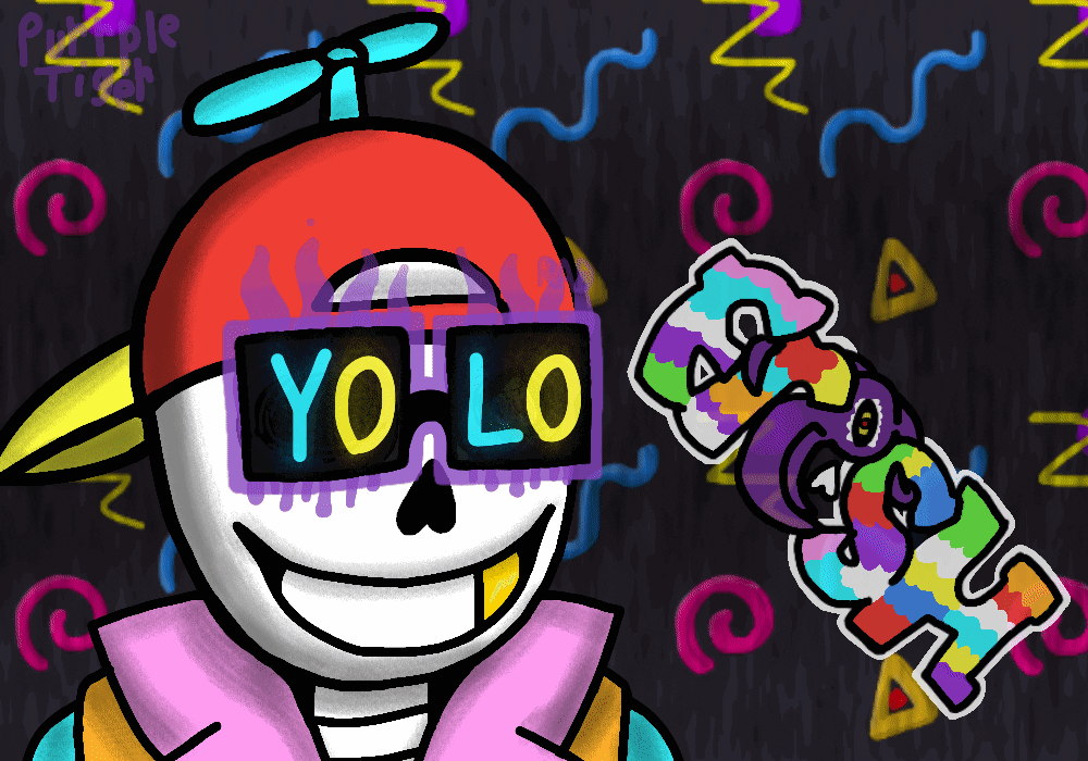 Still Character + Moving Pattern Background (Shaded)